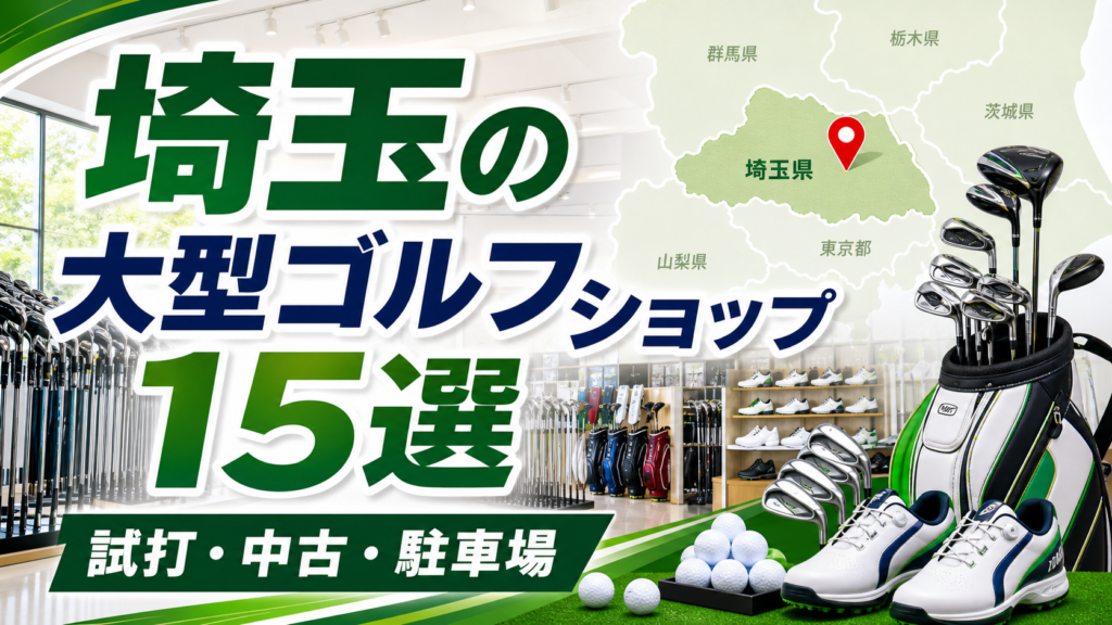 埼玉の大型ゴルフショップ15選！試打・中古・駐車場で探せる店舗 アイキャッチ