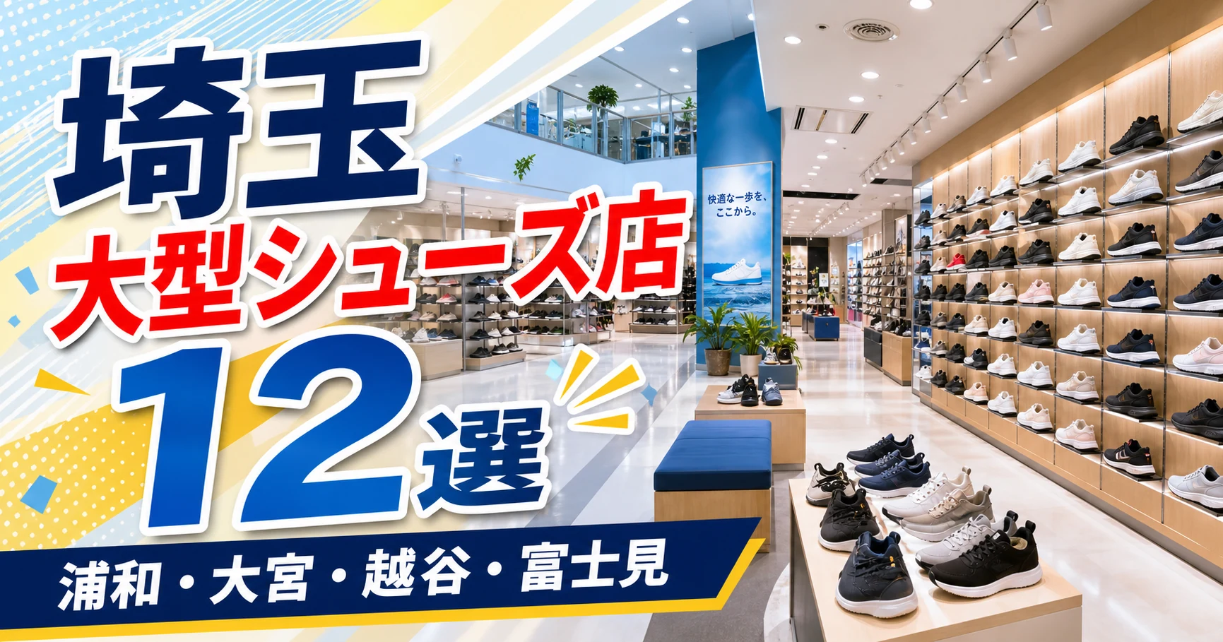 【2026年版】埼玉の大型シューズ店12選!浦和・大宮・越谷の大型靴屋を紹介 アイキャッチ