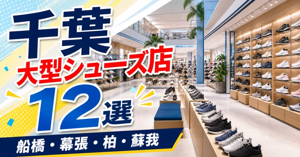 【2026年版】千葉の大型シューズ店12選！船橋・幕張・柏の大型靴屋を紹介 アイキャッチ