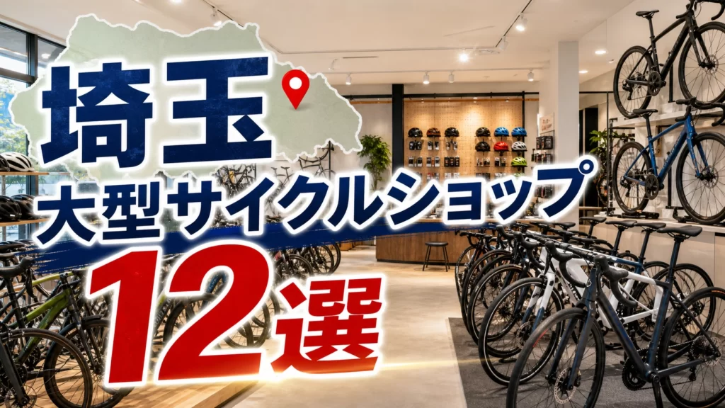 【2026年版】埼玉の大型サイクルショップ12選!大型自転車店を地域別に紹介 アイキャッチ