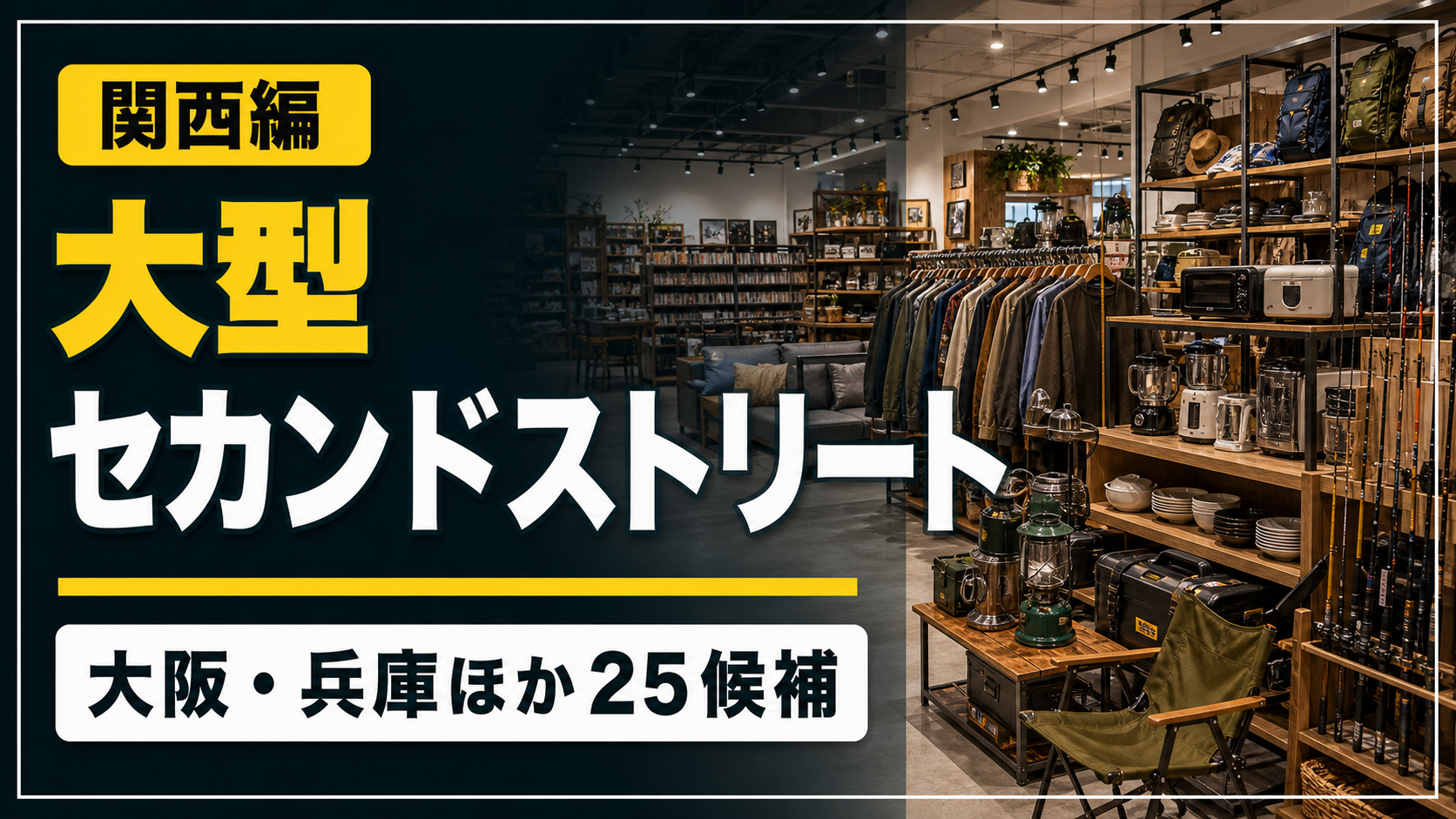 【2026年版】関西のセカンドストリート大型店舗候補25選!大阪・兵庫ほか アイキャッチ