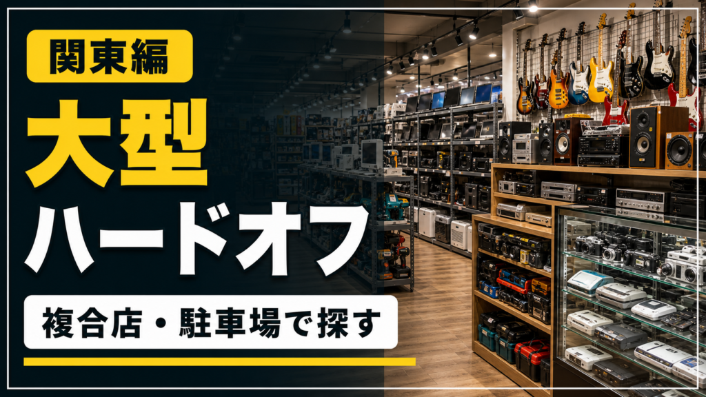 【2026年版】関東のハードオフ大型店舗候補30選！複合店・駐車場で探す アイキャッチ