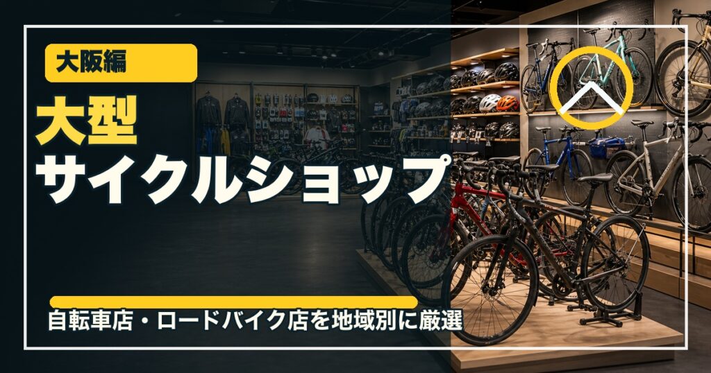 大阪の大型サイクルショップ12選のアイキャッチ画像