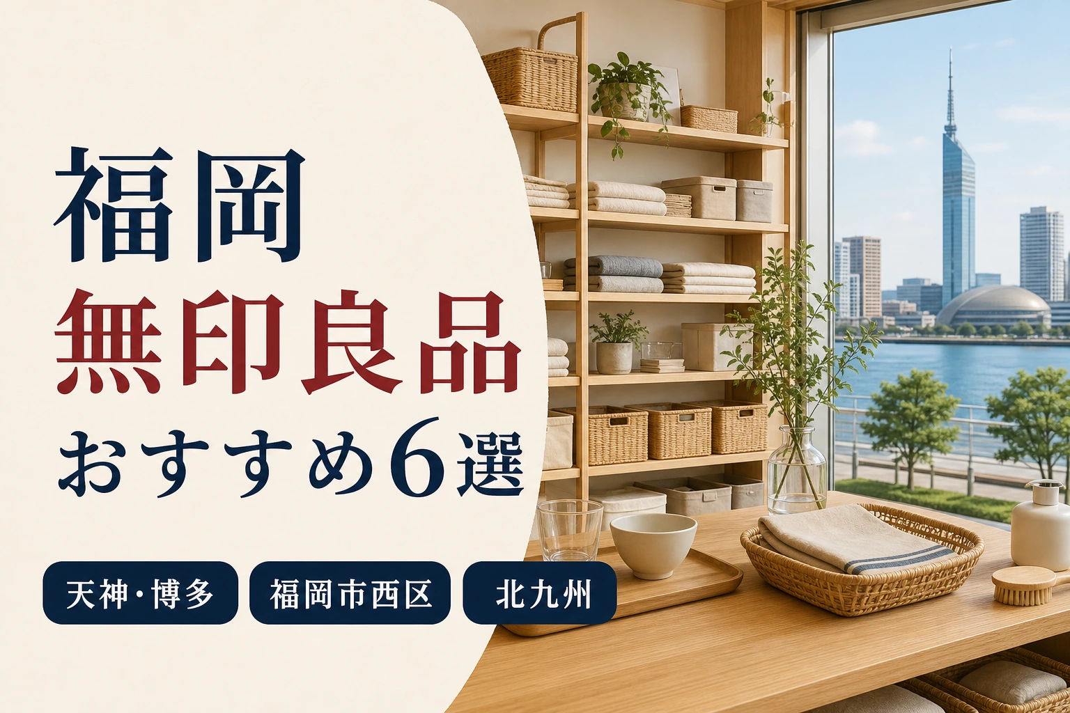 【2026年版】福岡の無印良品おすすめ6選!天神・博多・北九州を目的別に紹介