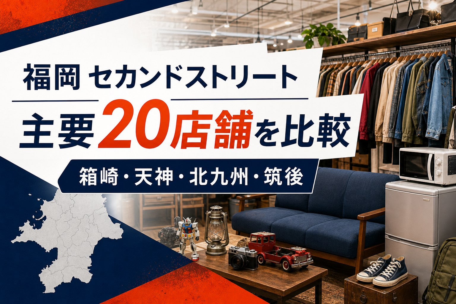 福岡のセカンドストリート大型店はどこ?箱崎・天神など主要20店舗を比較【2026年版】