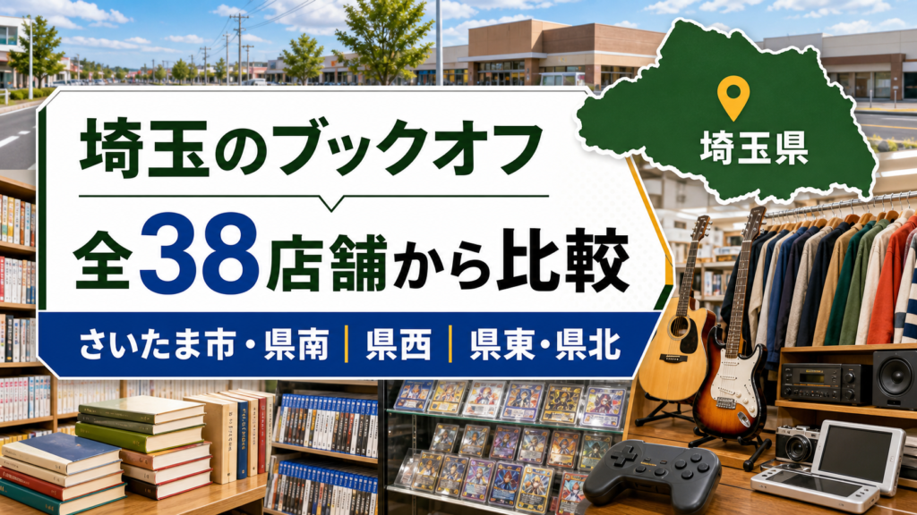 埼玉のブックオフ大型店はどこ？全38店舗から主要20店を比較【2026年版】