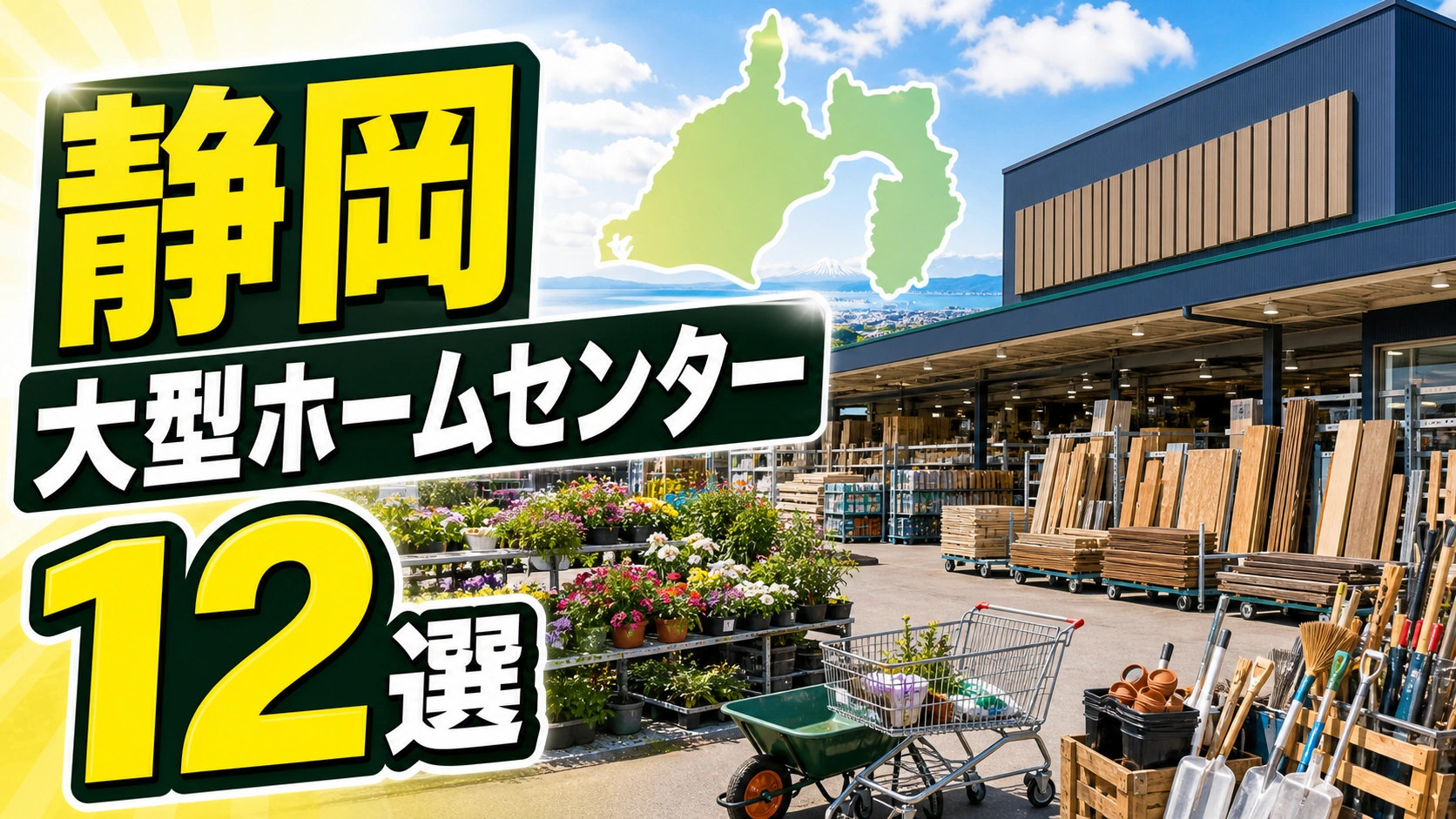 【2026年版】静岡の大型ホームセンター12選！静岡市・浜松・富士方面の大型店を紹介