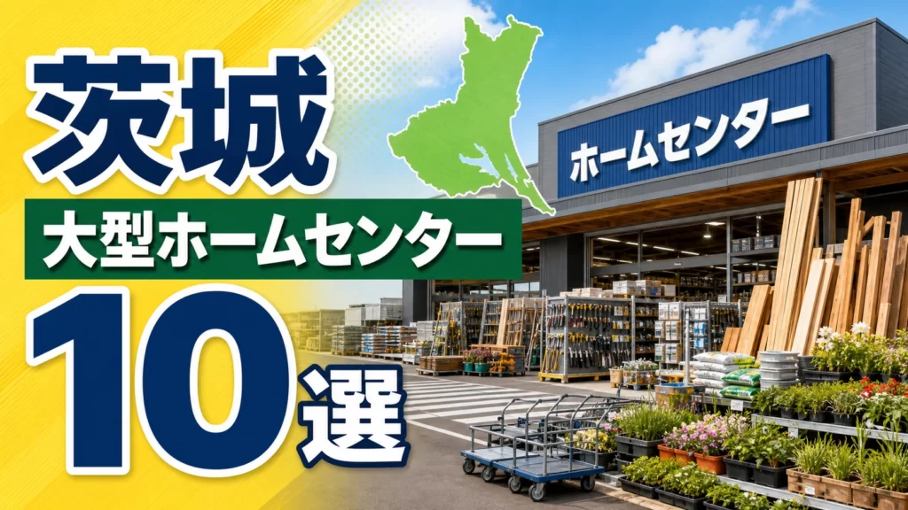 【2026年版】茨城の大型ホームセンター10選！水戸・つくば・土浦方面の大型店を紹介