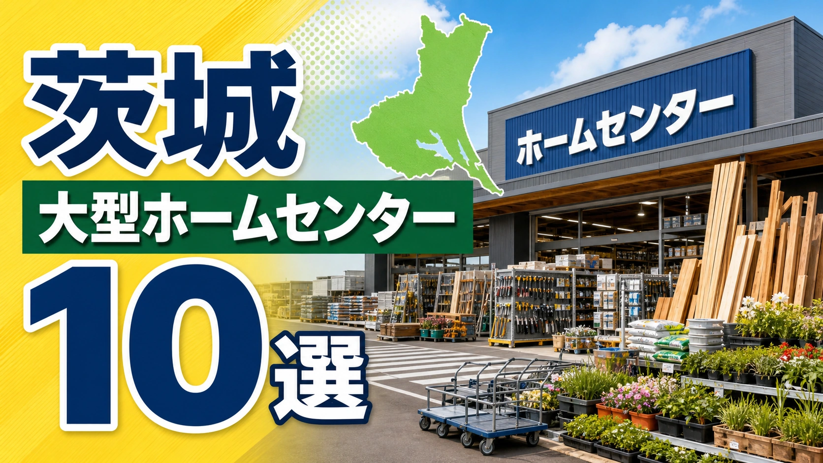 【2026年版】茨城の大型ホームセンター10選!水戸・つくば・土浦方面の大型店を紹介