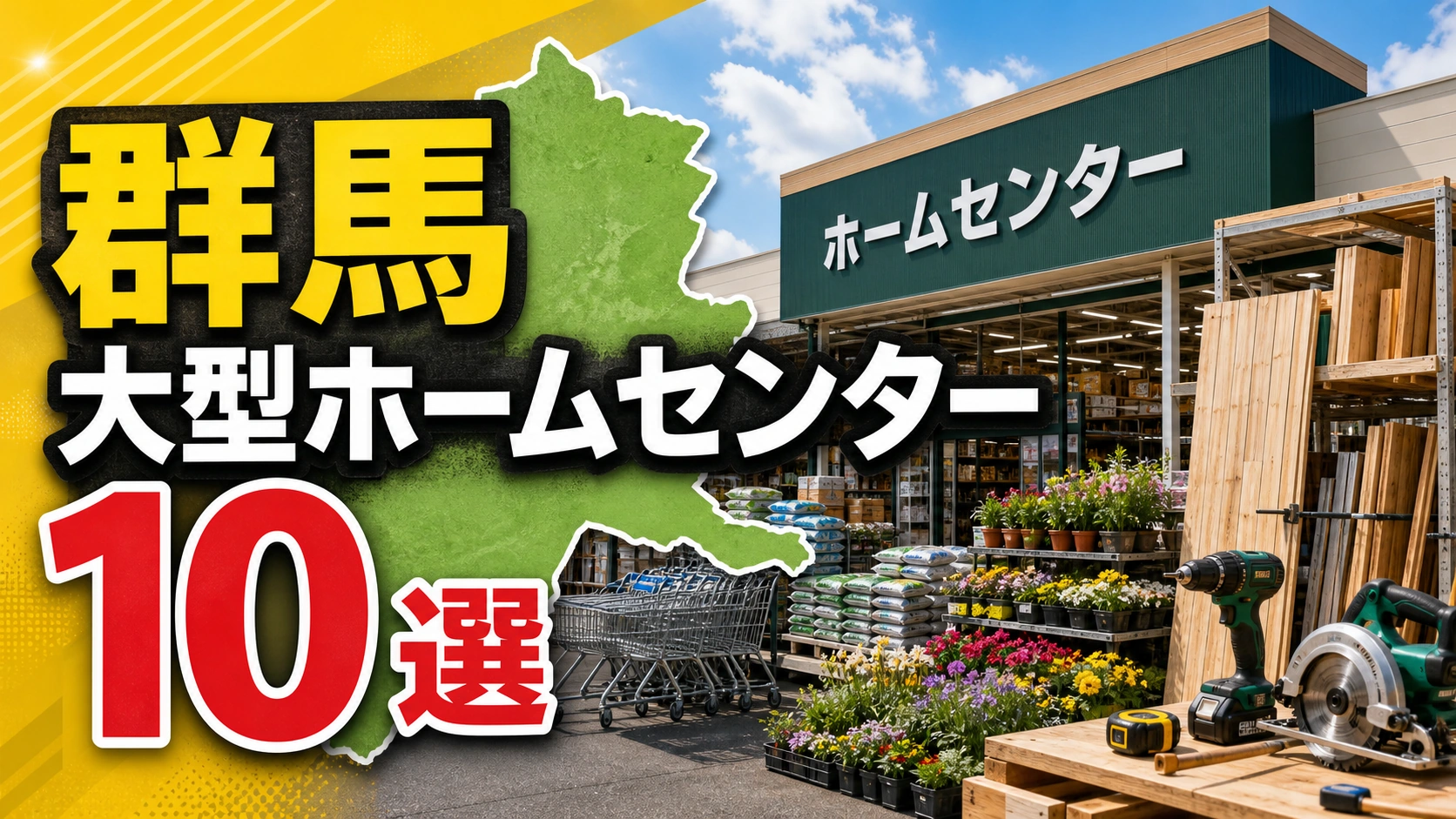 【2026年版】群馬の大型ホームセンター10選！高崎・前橋・伊勢崎方面の大型店を紹介