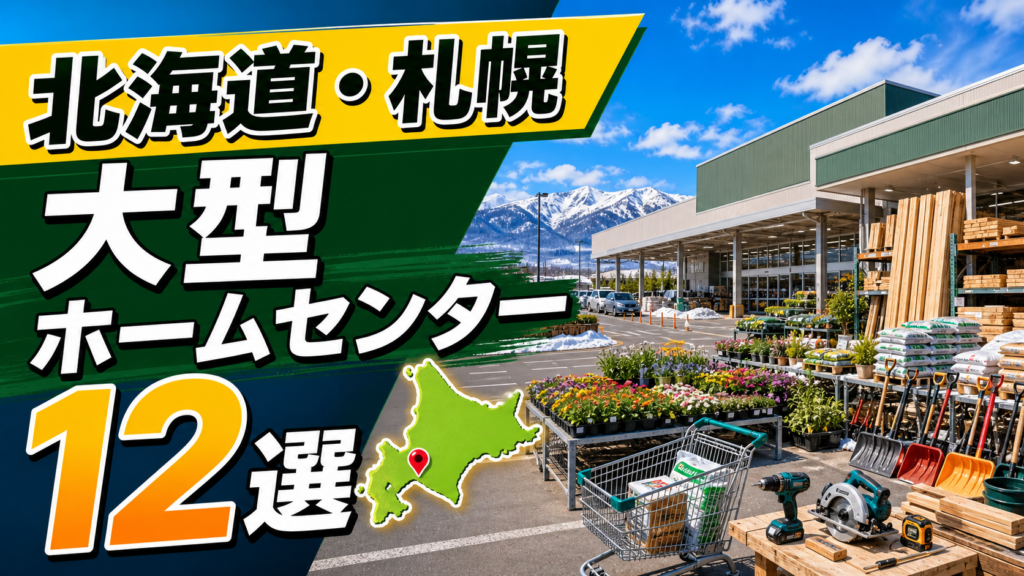 【2026年版】北海道・札幌の大型ホームセンター12選！札幌市・旭川・函館方面の大型店を紹介