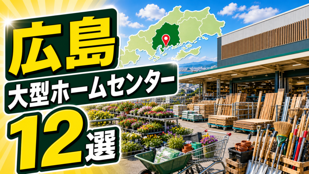 【2026年版】広島の大型ホームセンター12選！広島市・福山・東広島方面の大型店を紹介