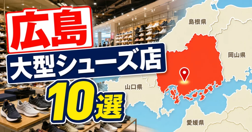 【2026年版】広島の大型シューズ店10選！広島市内・郊外の大型靴屋を紹介