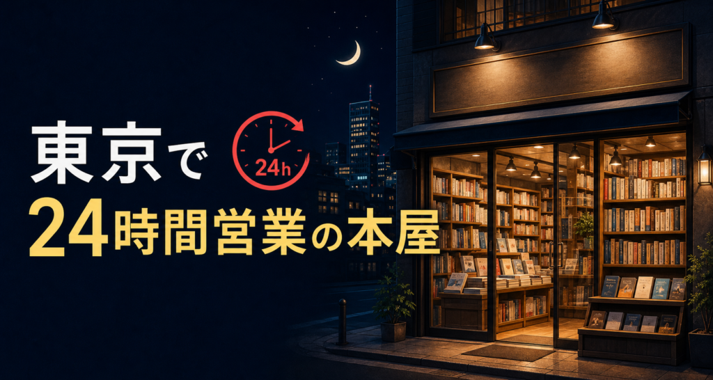 東京で24時間営業の本屋はどこ？深夜・早朝に本を買える4店を紹介