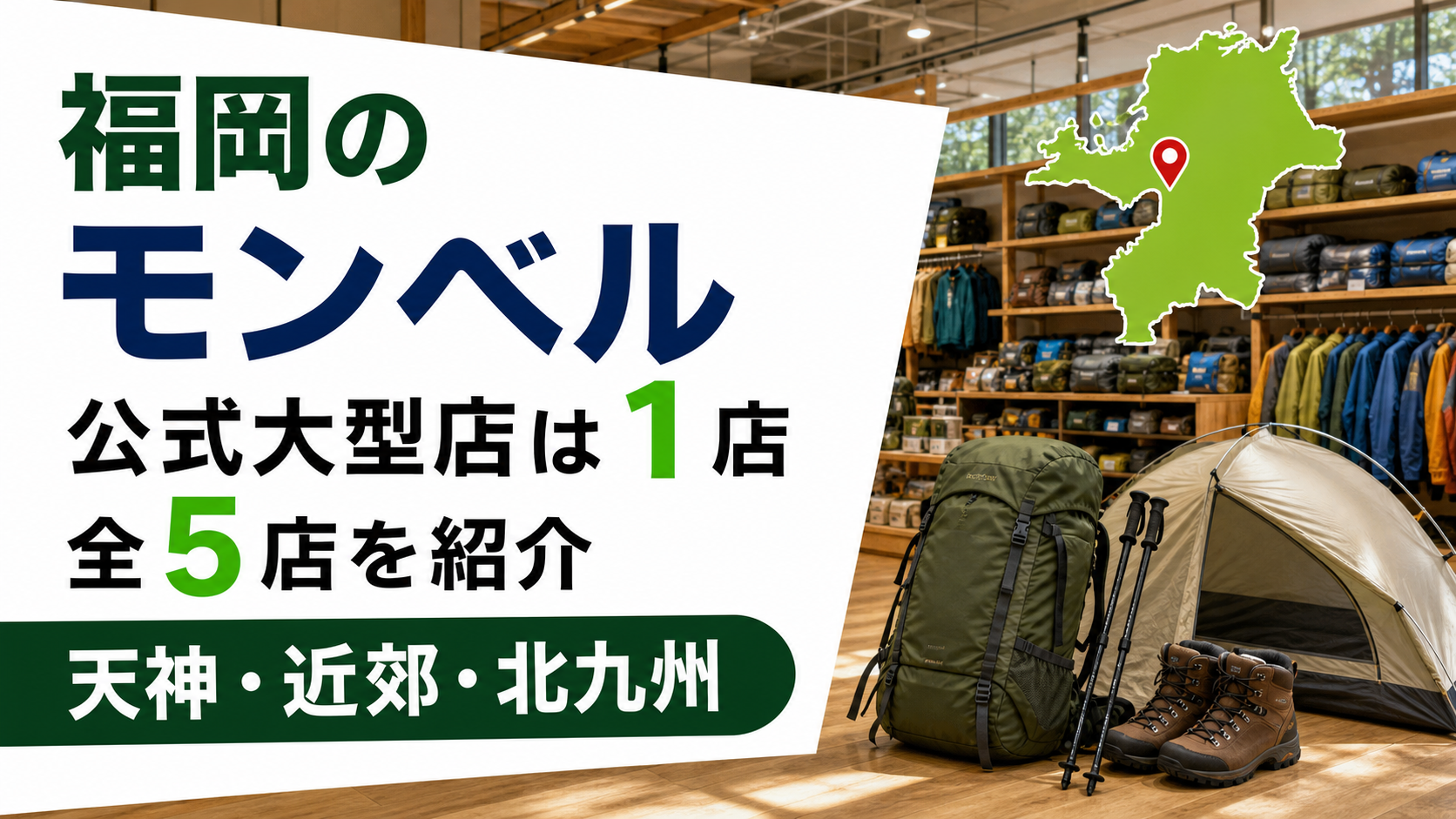 福岡のモンベル大型店はトリアス店:公式確認の全5店舗を地域別に紹介