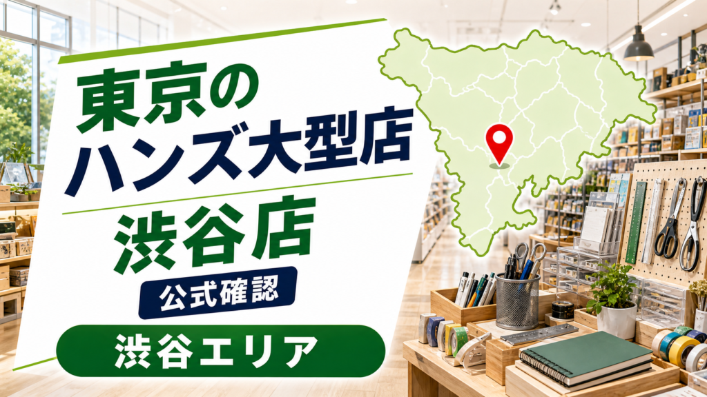 東京のハンズ大型店は渋谷店｜公式確認の1店舗を紹介