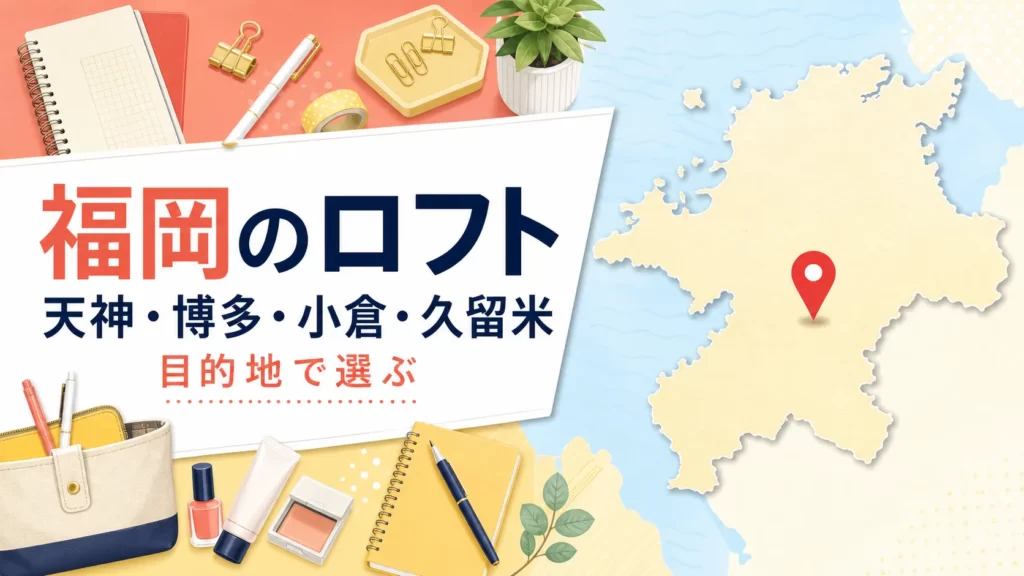福岡のロフト大型店は？公式確認の4店舗＋天神の雑貨候補