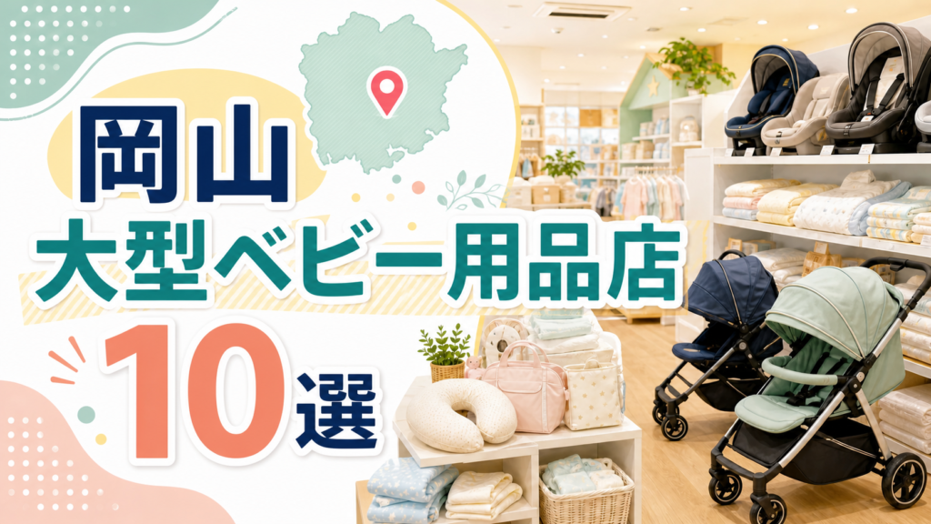 【2026年版】岡山の大型ベビー用品店10選！岡山市・倉敷を営業時間つきで比較