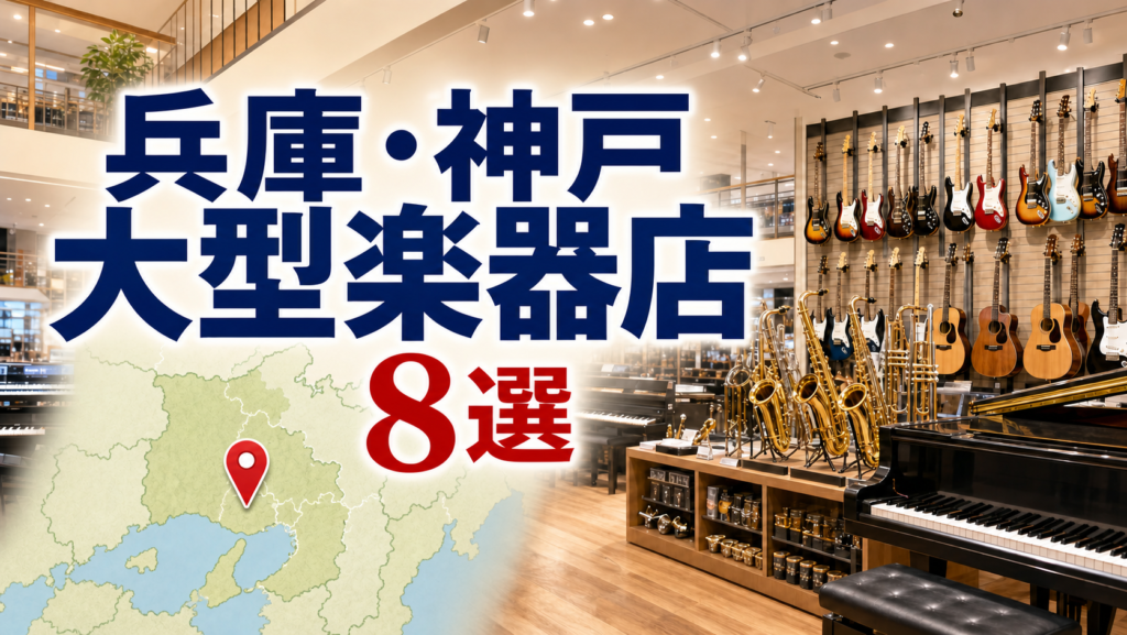 【2026年版】兵庫・神戸の大型楽器店8選！三宮・西宮・姫路を営業時間つきで比較