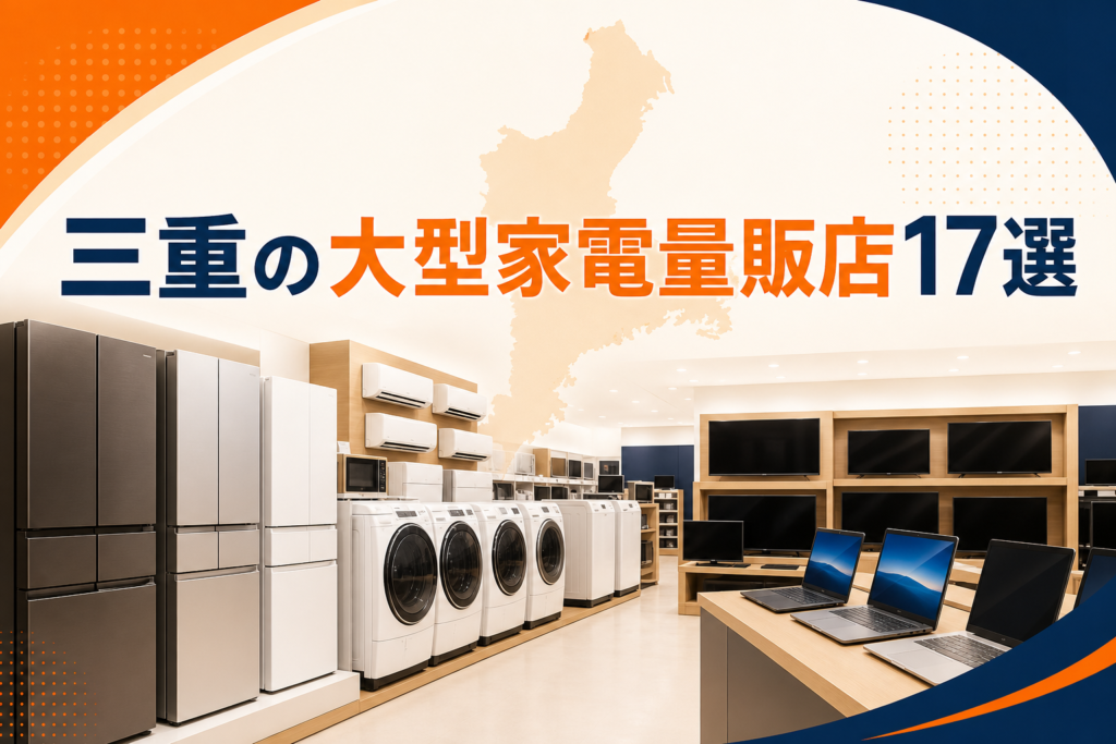 三重の大型家電量販店候補17選！四日市・津・鈴鹿・伊勢で比較【2026年版】