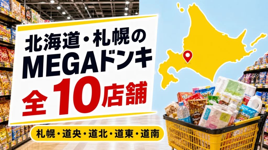 【2026年版】北海道・札幌のMEGAドンキ全10店舗!道央・道南・道東を比較