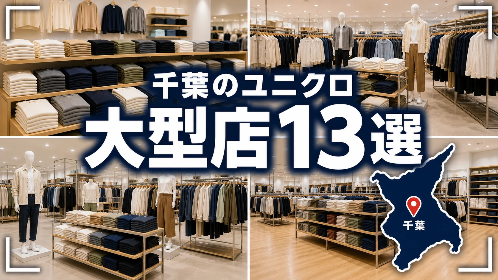 千葉のユニクロ大型店13選｜公式の超大型店1店と大型店を紹介【2026年版】
