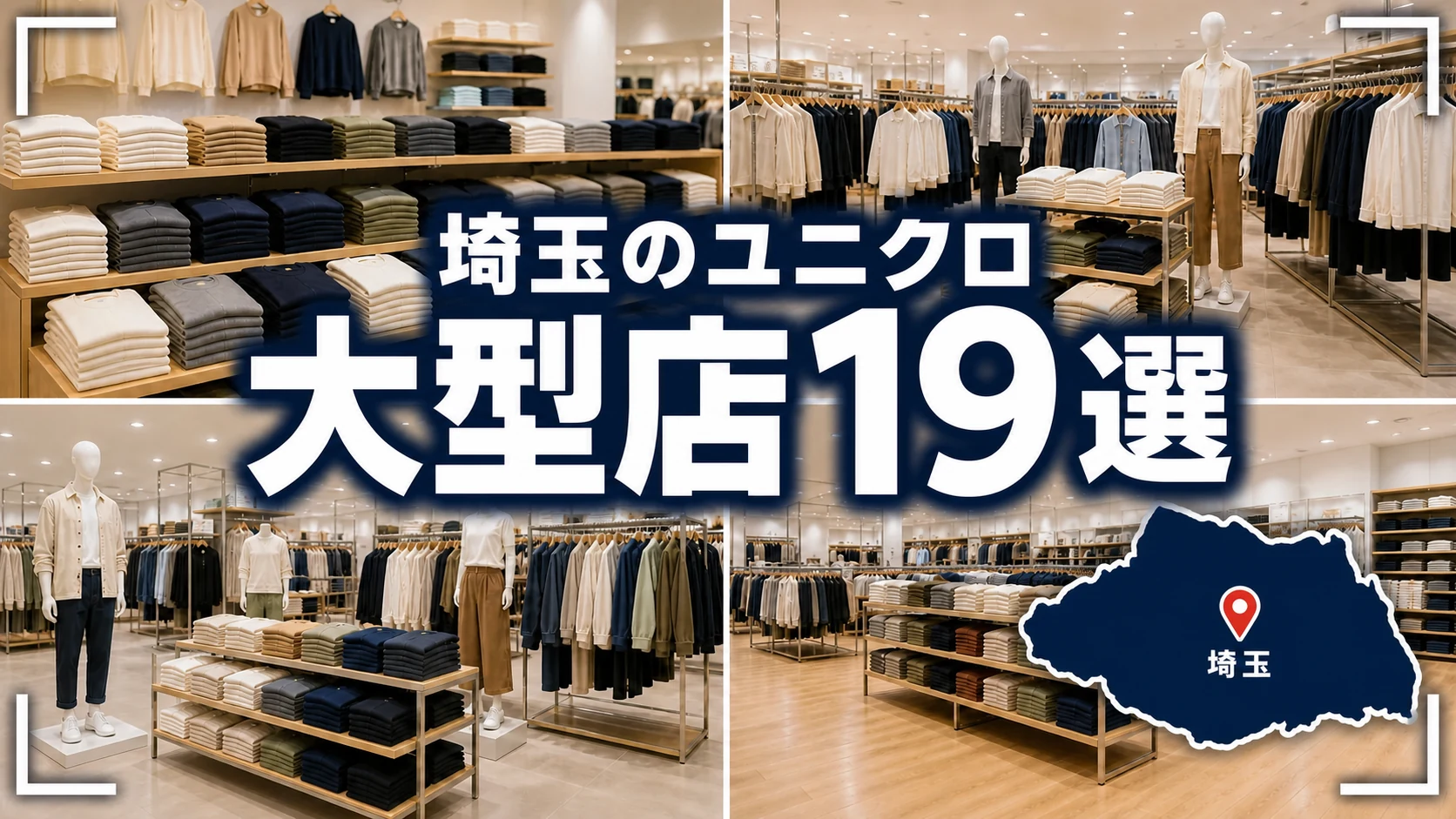 埼玉のユニクロ大型店19選｜公式の超大型店1店と大型店18店【2026年版】