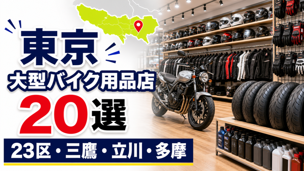 【保存版】東京の大型バイク用品店20選｜総合店・専門店・中古の使い分けが分かる