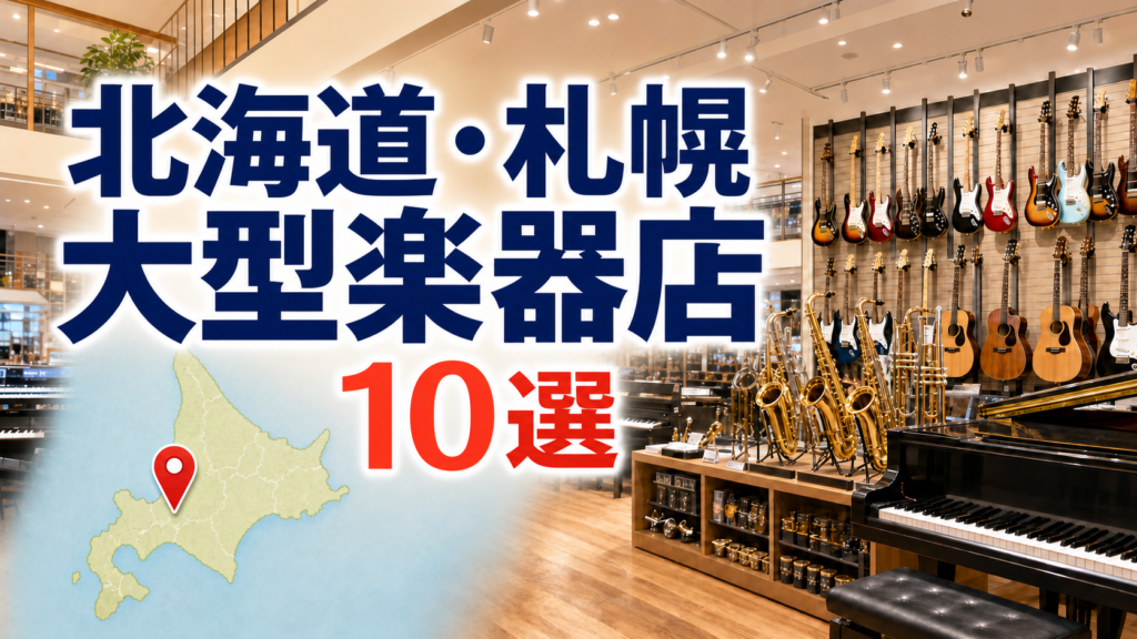 【2026年版】北海道・札幌の大型楽器店10選！札幌・旭川・釧路を営業時間つきで比較