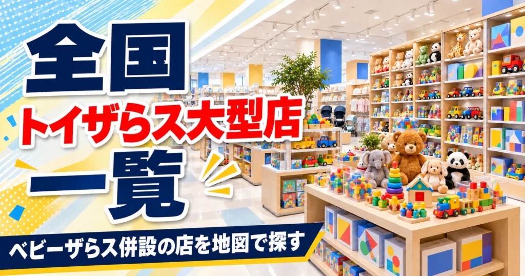 【2026年版】トイザらス大型店一覧！ベビーザらス併設の店を全国の地方別の地図と表で探す